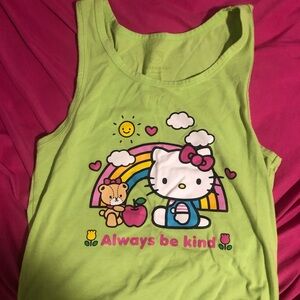 Hello Kitty Green Tank Top